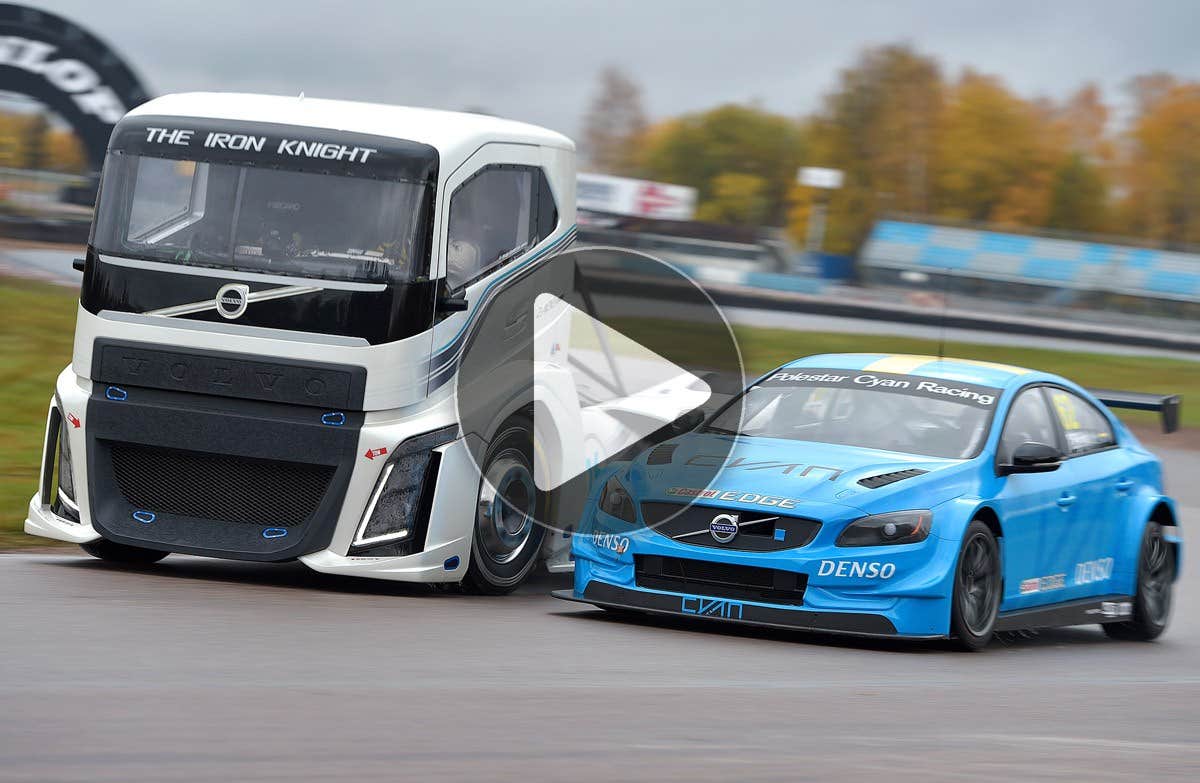 The Iron Knight Vs Volvo S60 Polestar TC1 Lastbil Vs Bil Teknikens