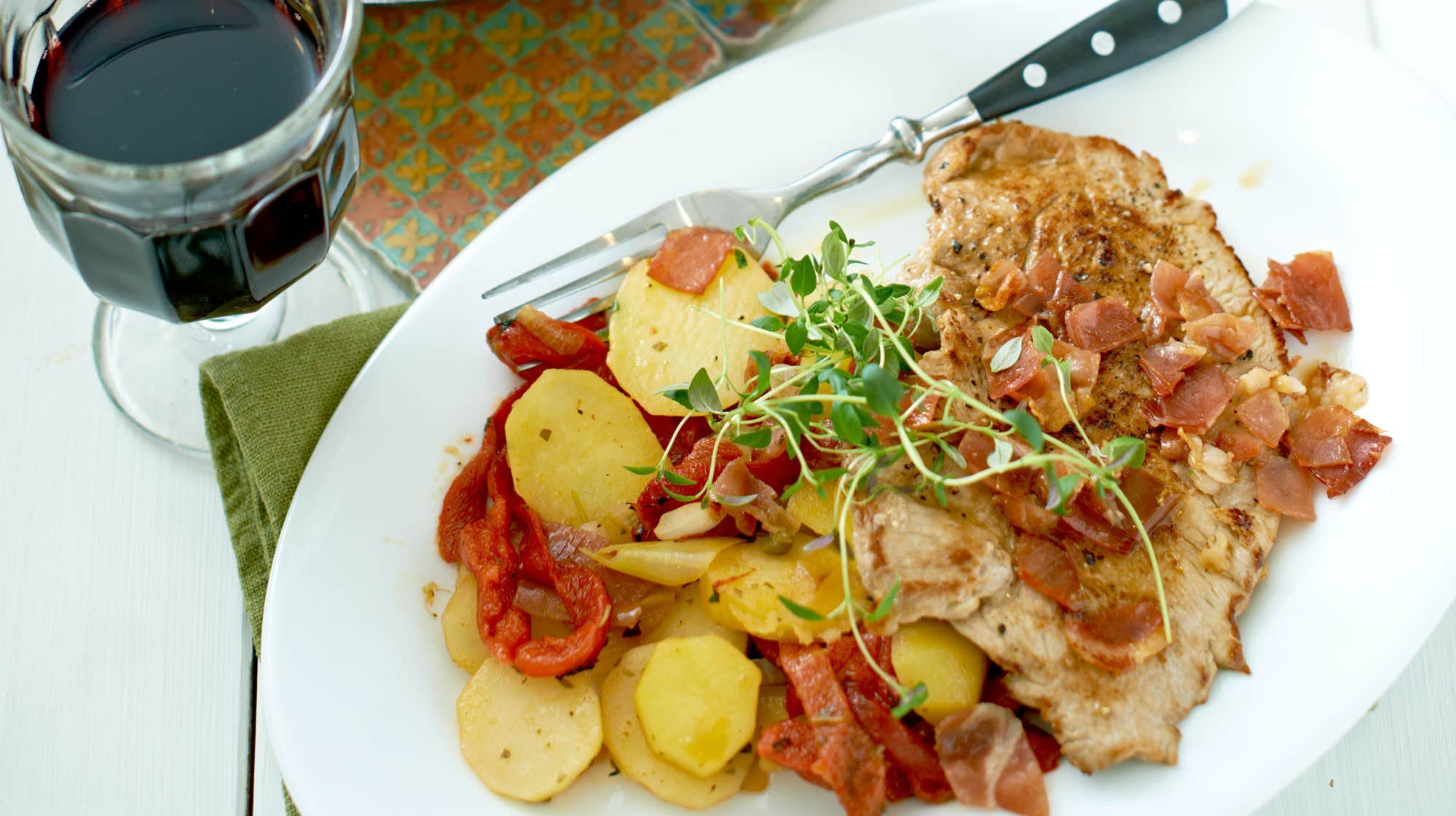 Skinkschnitzel Med Parmaskinka Och Kaprispotatis Allt Om Mat