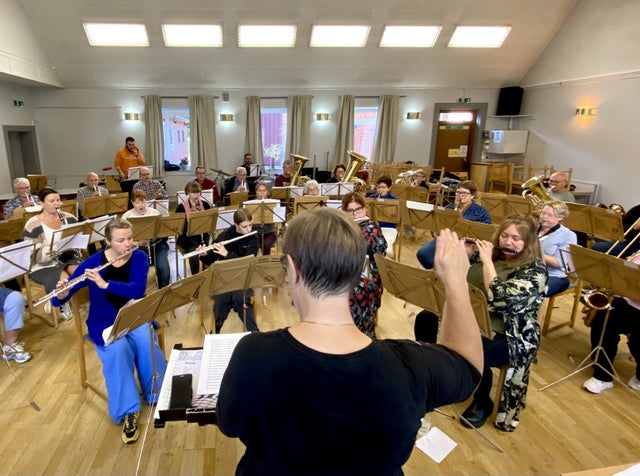 I lördags gav Gunilla Bengtsson sin sista konsert som dirigent för Hörby brassband efter 30 år.