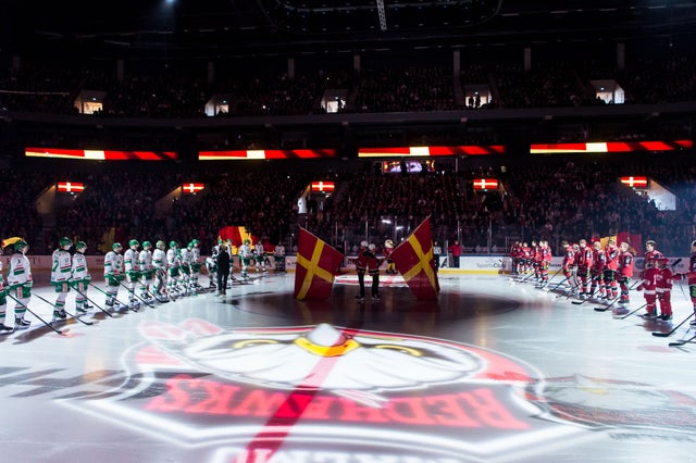 Malmö arena inför det senaste Skånederbyt i Malmö arena den 24 februari i år. 