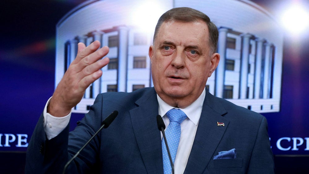 Insändare. Inför sanktioner mot Dodik för att rädda freden på Balkan