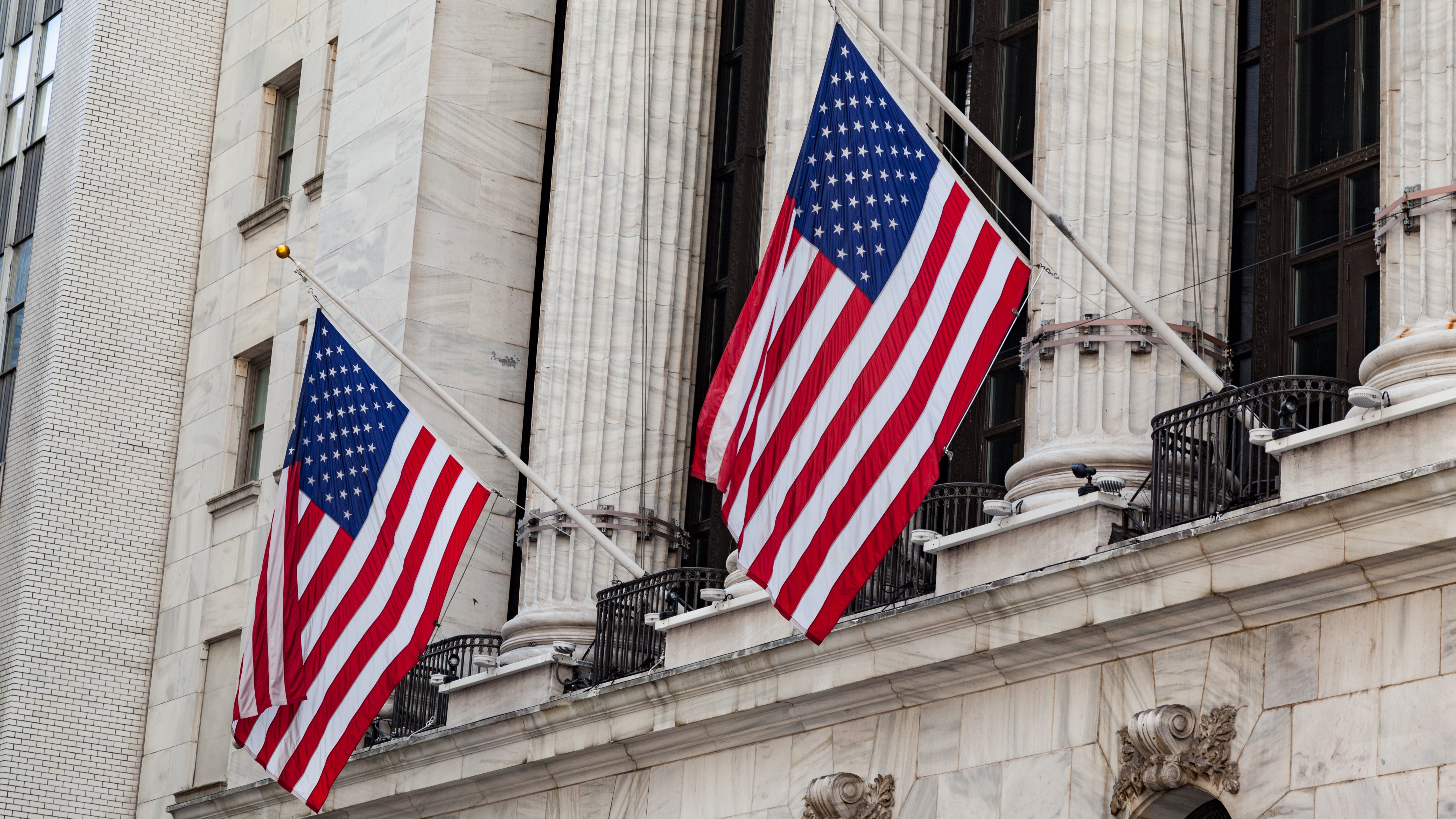 Röd stängning på Wall Street