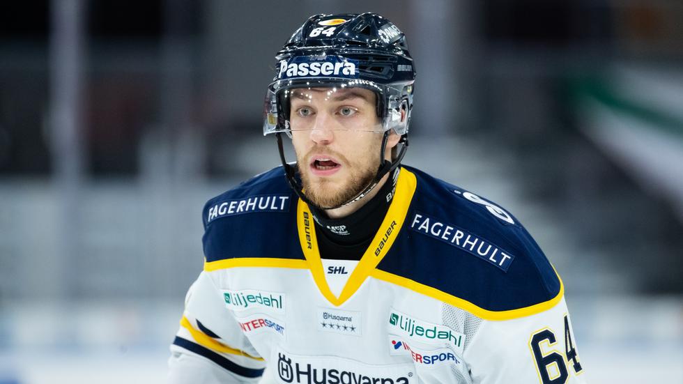 Eric Martinsson är säsongens bäste spelare i HV71. Foto: Michael Erichsen, Bildbyrån.