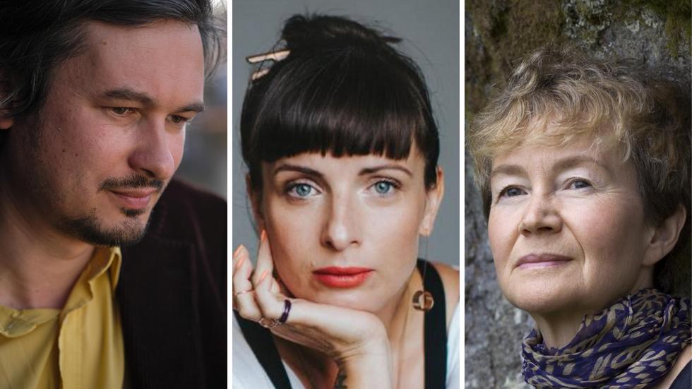 Författarna Maxim Grigoriev, Nina Wähä och Ellen Mattson kommer till Smålit.