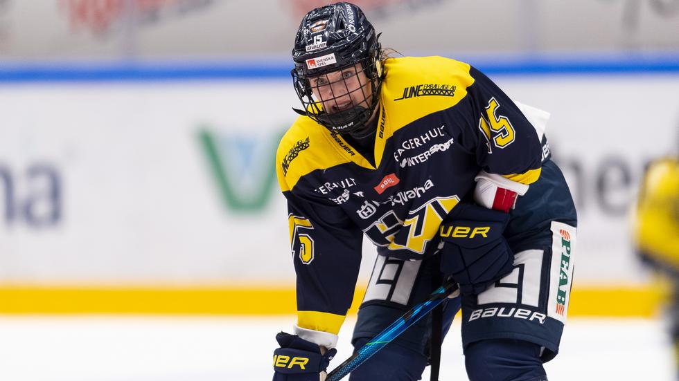 Linnea Andersson gjorde två av HV71:s mål i förlustmatchen mot Linköping på söndagen.