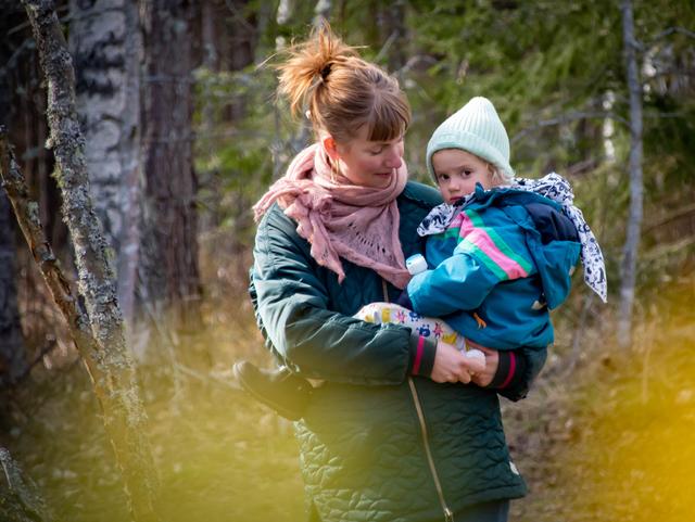 Ann-Charlotte Olsson tillsammans med sin dotter.