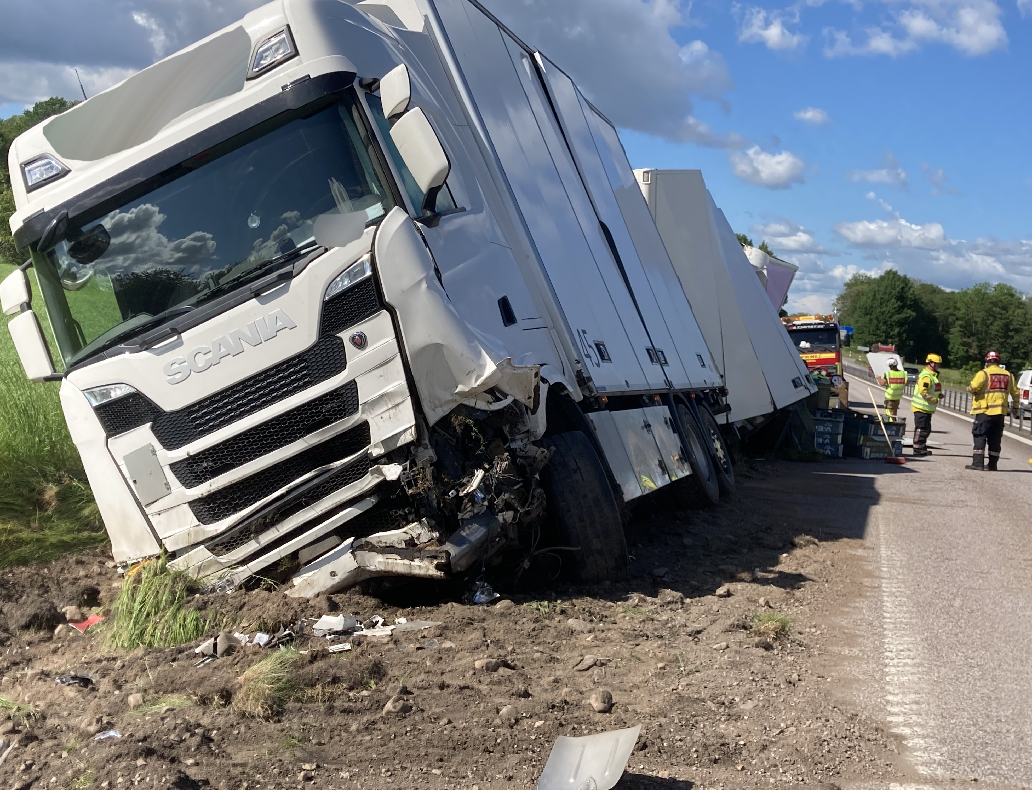 Tv Stor Påverkan På Trafiken Efter Lastbilsolycka På 26an Skövde Nyheter 