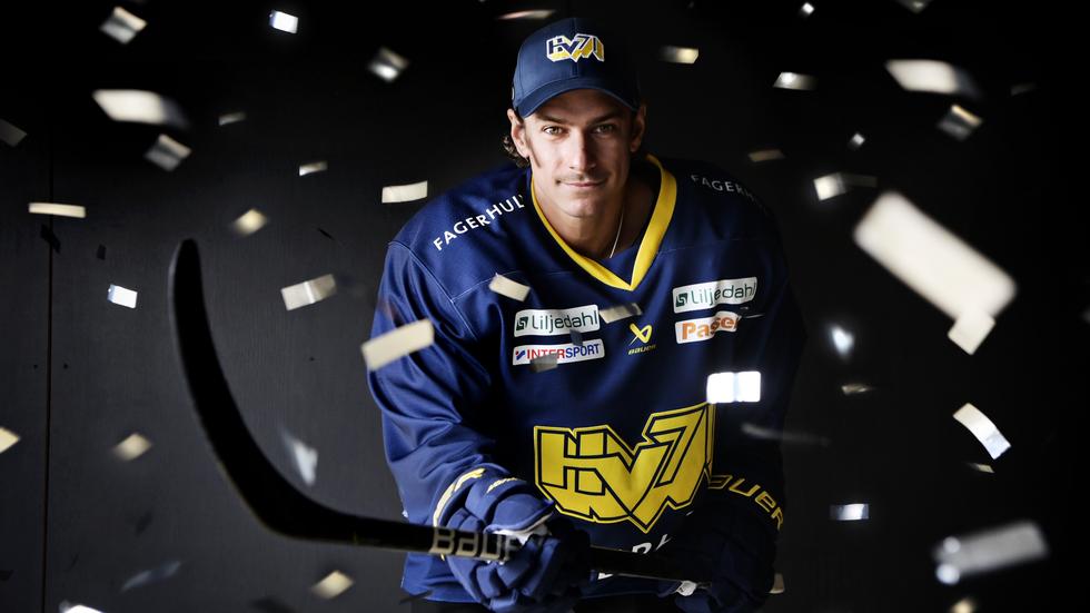 André Petersson har återvänt till HV71 och är ett av klubbens tunga nyförvärv inför comebackåret i SHL. 