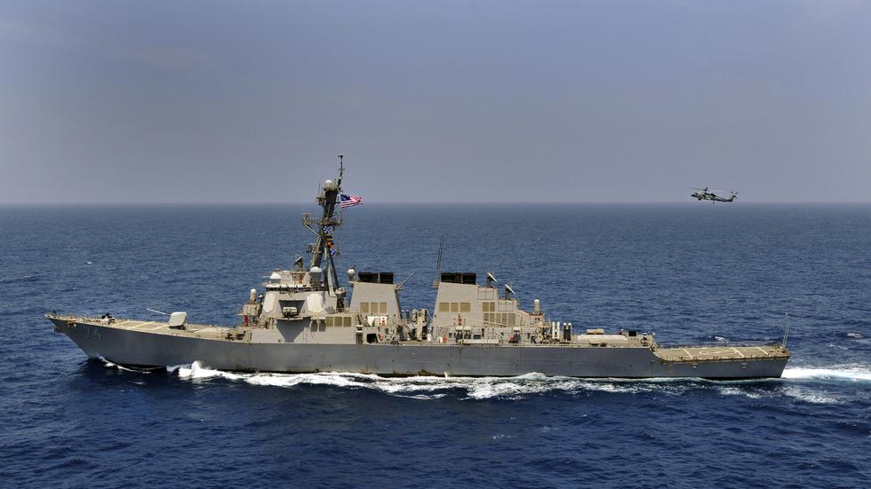 Amerikanska flottan befinner sig i Röda havet för att skydda civila sjöfartsleder. Arkivbild.