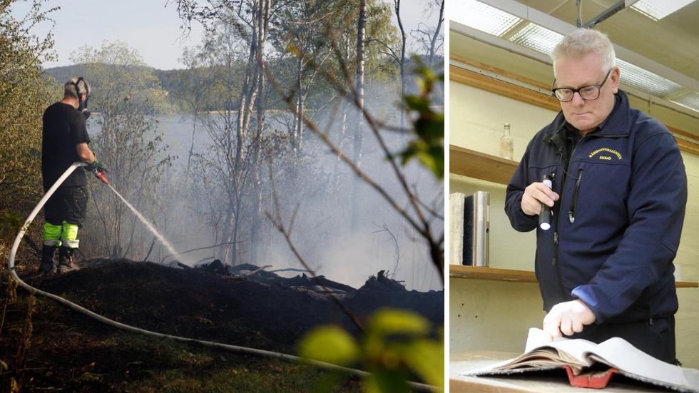 Med 35 års erfarenhet inom räddningstjänsten har Micael Carlsson samlat på sig mycket kunskap om skogsbränder. 
