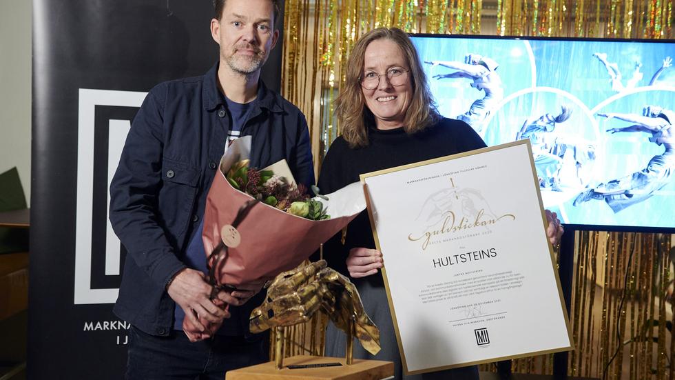 Hultsteins blev Årets marknadsförare år 2020. Foto: Marknadsföreningen i Jönköping