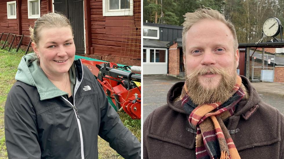 Emma Hartelius och Fredrik Sjölander har lämnat in olika medborgarförslag som rör Sandhems skola.