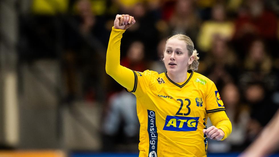 Emma Lindqvist landade på fyra mål totalt under söndagen. 