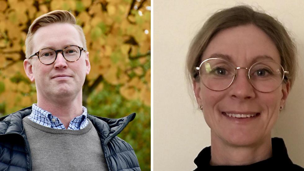 Fredrik Bodin och Maria Skenberg Mannvik är nya chefer. Bild: Emelie Makrill, Mullsjö kommun.