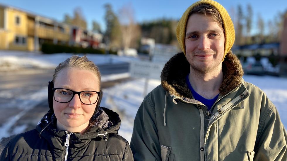 Maria Jansson och Tord Algotsson har flyttat till Sandhem för lugnet och skolans skull. 