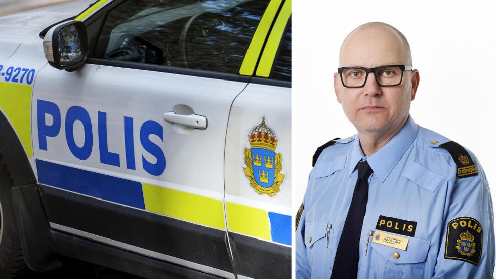 Thomas Agnevik, presstalesperson på polisen. Foto: Johan Nilsson / TT, Polisen/ Lars Hedelin