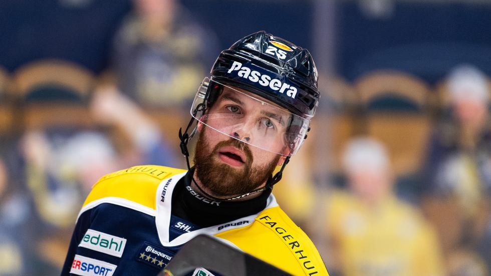 Axel Holmström uppges klar för finska Liiga. Bild: Mathias Bergeld/Bildbyrån.
