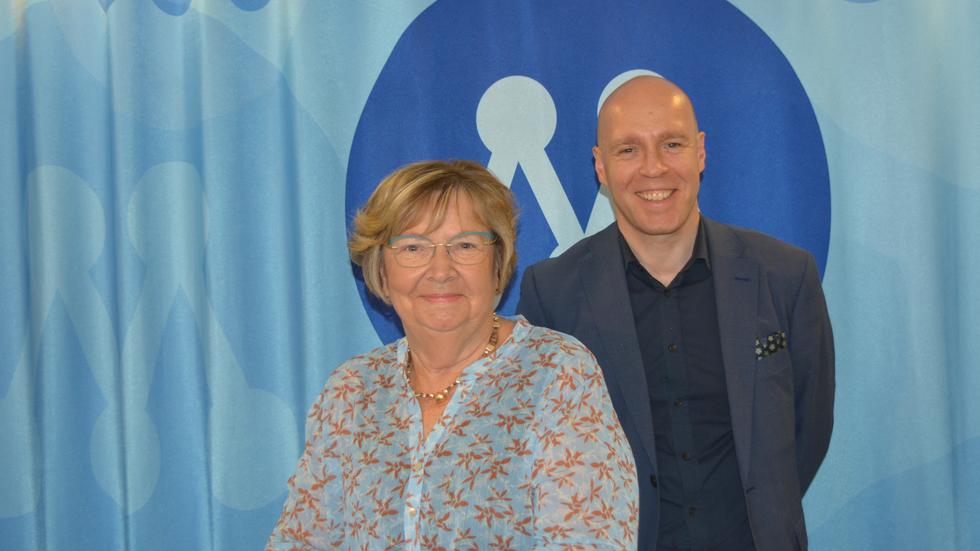 Tommie Ekered, Moderaternas kandidat till regionrådsposten, och Magdalena Andersson (M), första vice ordförande förbundsstyrelsen, ser fram emot valrörelsen.