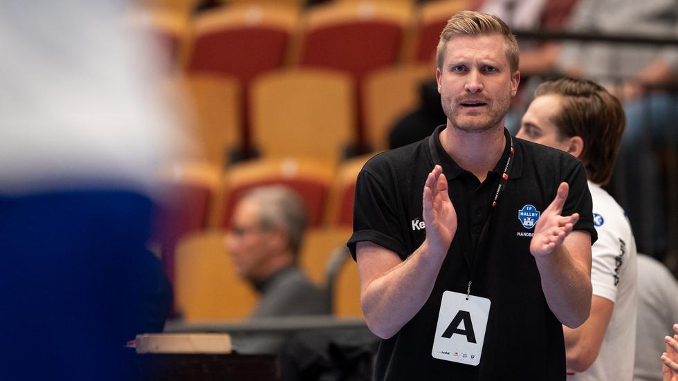 Jesper Östlunds Hallby ställs mot IFK Skövde på söndag. Foto: Christoffer Borg Mattisson/Bildbyrån