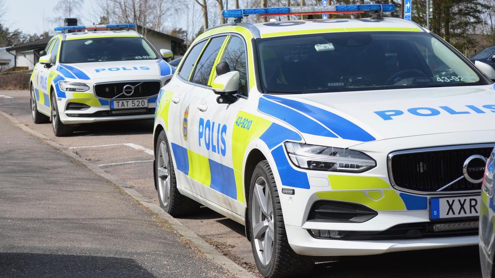 flera polispatruller kallades till Gräshagen på tisdagseftermiddagen och kvällen.