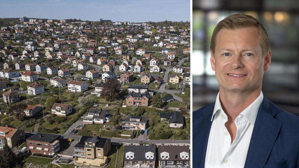 Marcus Svanberg, vd på Länsförsäkringar Fastighetsförmedling säger att man får förbereda sig på att ens bostad är mindre värd.