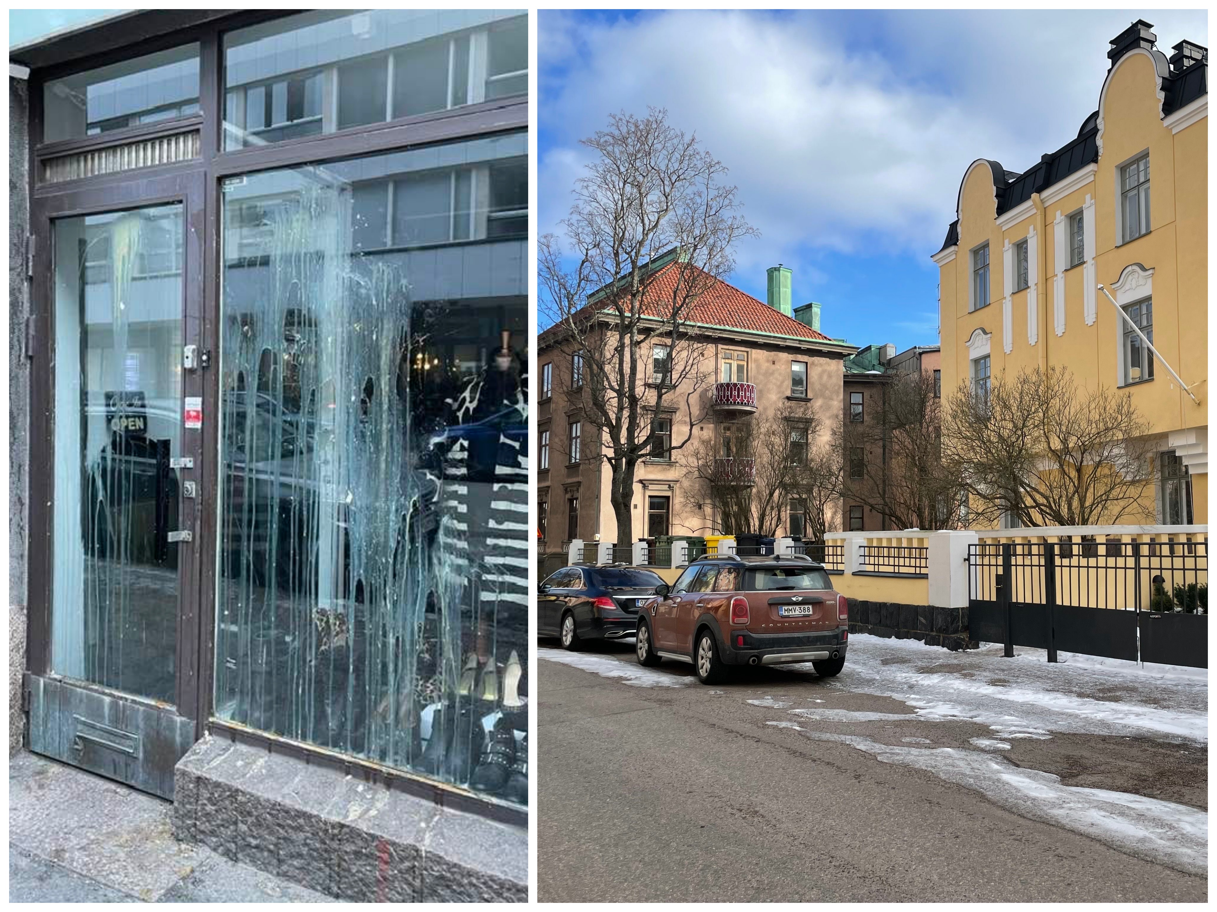 Råa ägg Mot Bostadshus Och Bilar I Ulrikasborg Och Eira – Hufvudstadsbladet