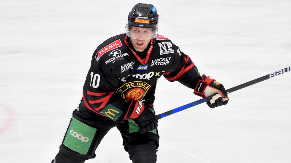 Martin Thörnberg satte den avgörande straffen när HC Dalen tog sina första poäng i kvalet till Hockeyallsvenskan.