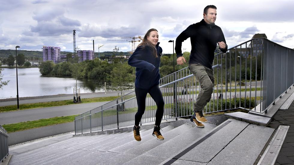 Fanny Ahlfors och Patrik Widell, kända från Tiktok, vill inspirera barn och unga att röra sig mer. På söndag deltar de på pep-dagen i Stockholm.