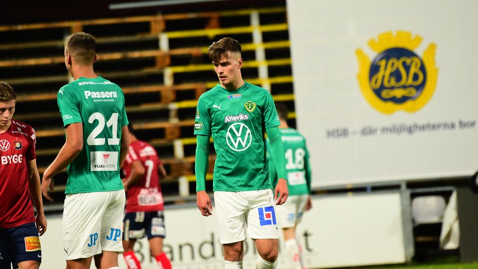 Pavle Vagic tvingades lämna Smålandsderbyt mot Öster med en befarad lårskada. 