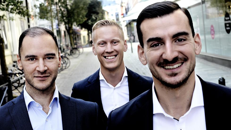 Danyel Ceylan, Gustav Sandberg och Kristian Ceylan har jobbat tillsammans i flera år på Svensk fastighetsförmedling i Jönköping. Nu startar de eget.
