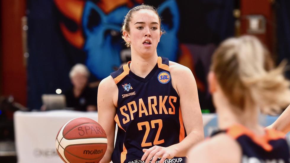 Emma Johansson stod för 9 poäng mot Borås Basket. 