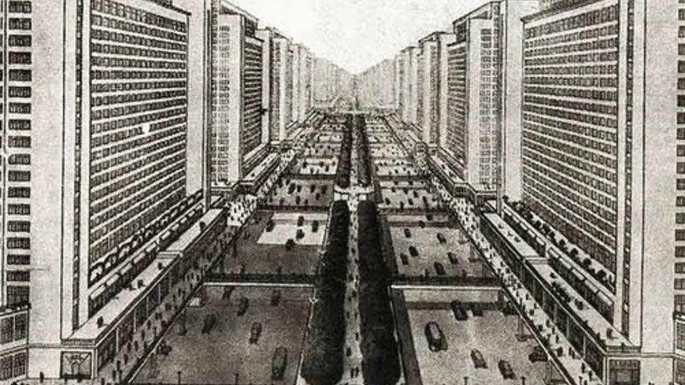 Le Corbusiers utopi ”Radiant city”.