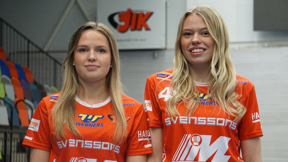 Alva och Tilda Härnborg spelar i JIK kommande innebandysäsong. 