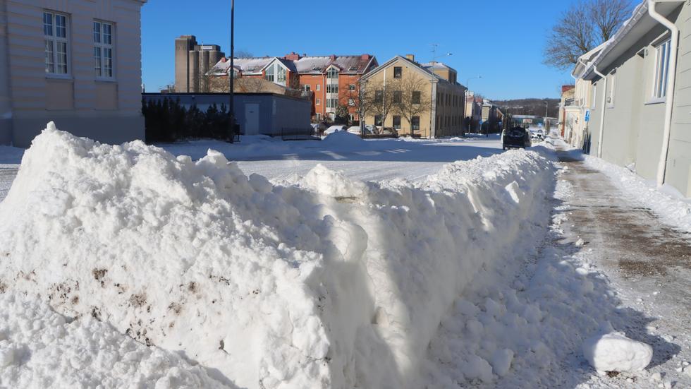 Av alla kommuner där snön har fallit under ovädret var det Falköping som fick mest snö i hela Sverige.