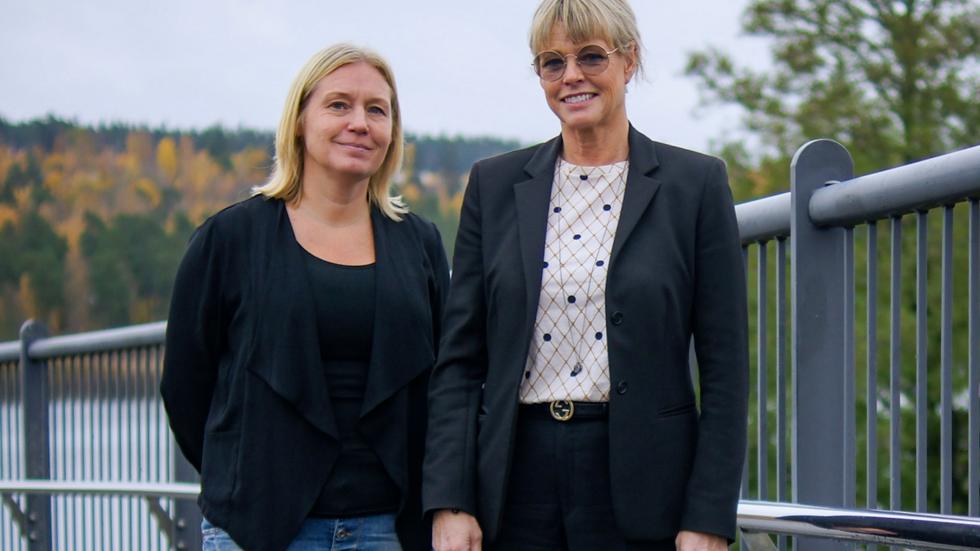 Jenny Albers, utvecklingsledare och Helén Claesson, skolchef i Mullsjö kommun.