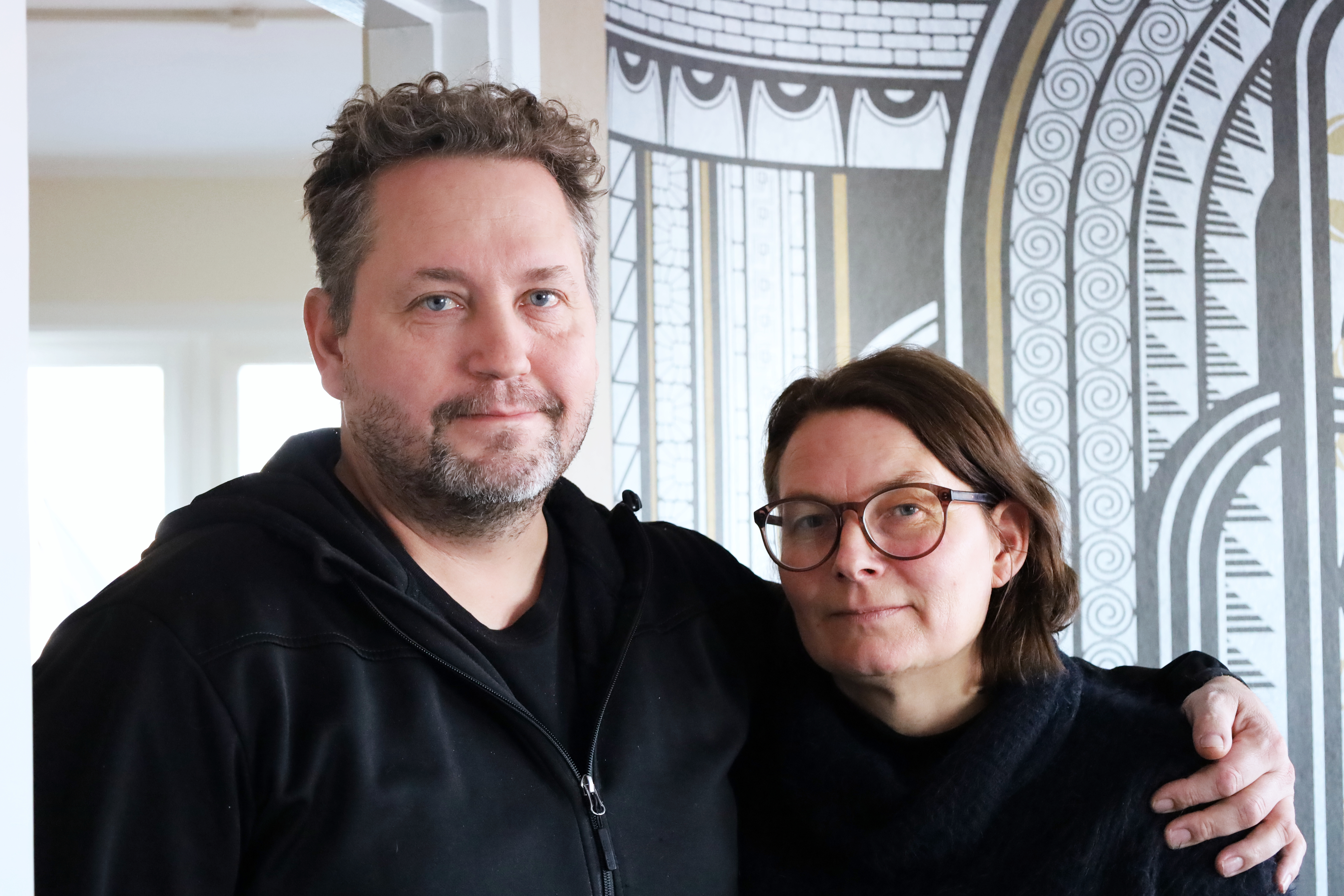 Angelika Edberg with her partner Johan Aberg.