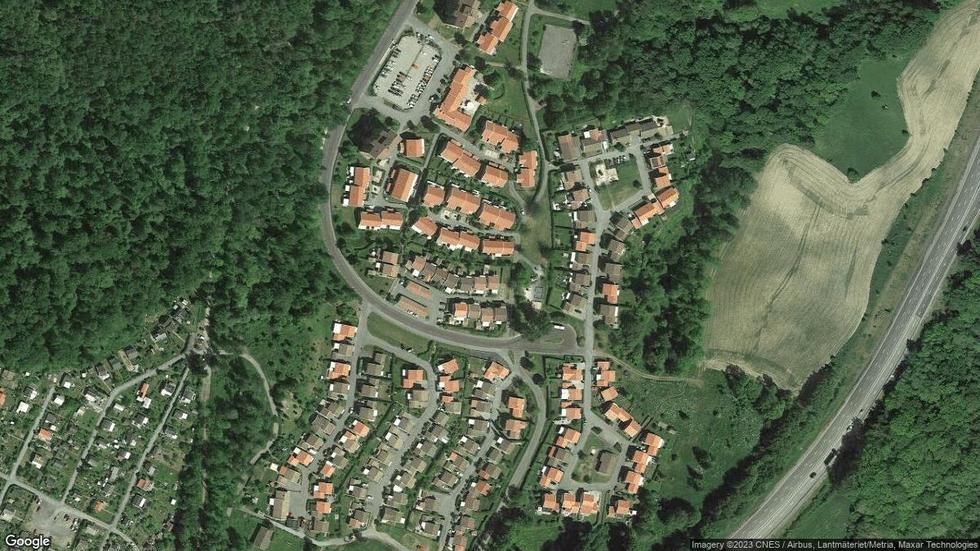 Området kring Lovisagatan 385. Google Maps