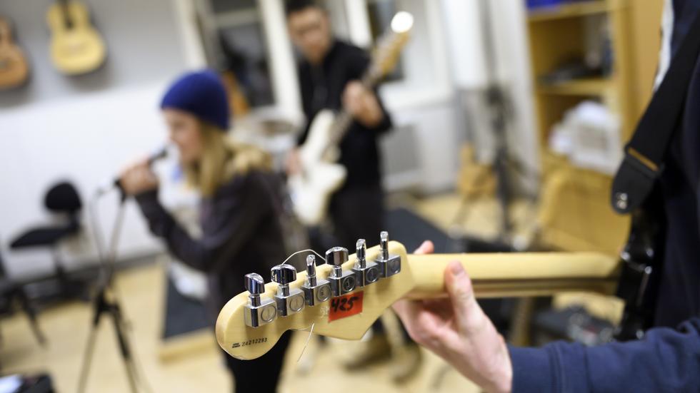 Kulturskolan i Habo tänker fortsätta att ge sina elever  instrumentundervisning på skoltid.
Genrebild: Henrik Montgomery / TT