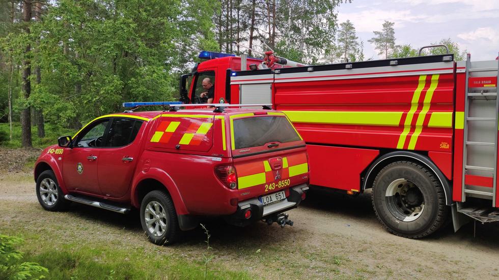 OBS. Bilden är tagen i samband med lördagens brand vid Trollsjön i Mullsjö.