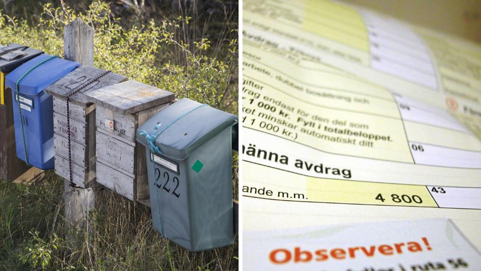 Många i Jönköpings, Habo och Mullsjö kommuner fick inte sina deklarationsblanketter i år. Foto: Fotograferna Holmberg/TT, Hasse Holmberg/TT
