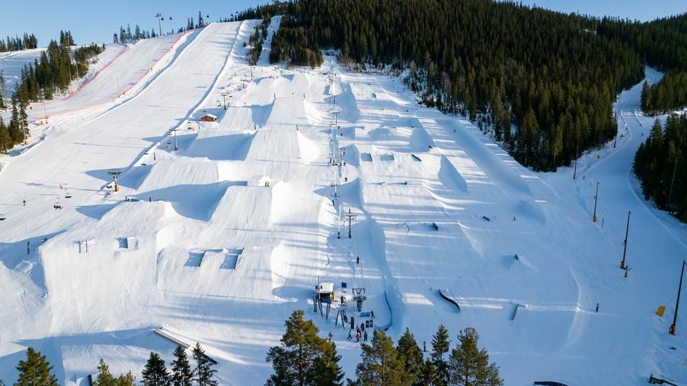 Kläppen Snowpark är Sveriges nationalarena för freeski och snowboard.