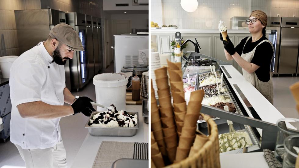 Tony och Sharlet Habib har just öppnat Buon Gelato glasskafé i Jönköping.