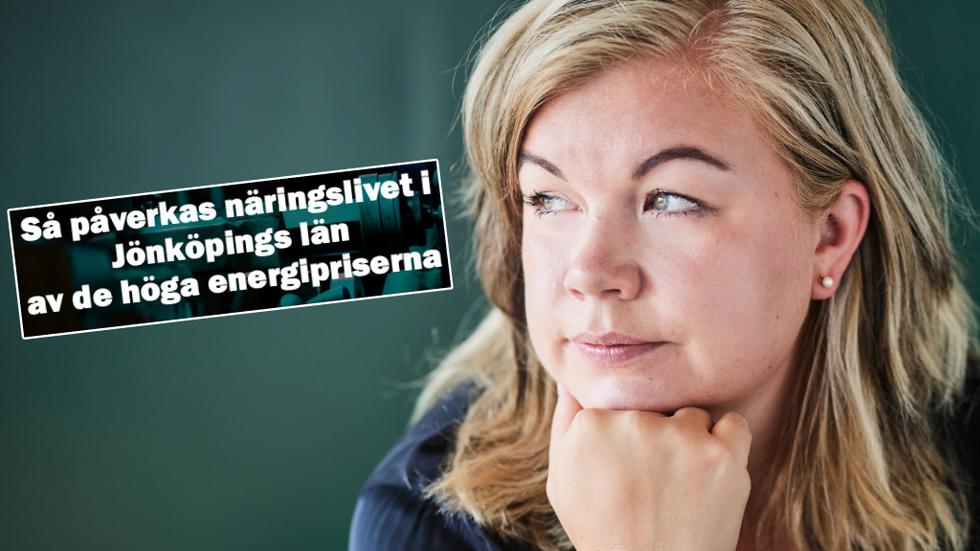 Sandra-Stina Vesterlund jobbar med frågor om energiförsörjning på Handelskammaren. Nu kommenterar hon den rapport där företagen vittnar om djup oro. Foto: Pressbild