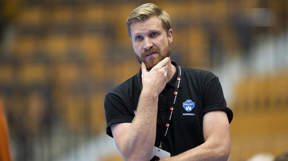 Hallbys tränare Jesper Östlund. Foto: Avdo Bilkanovic/Bildbyrån