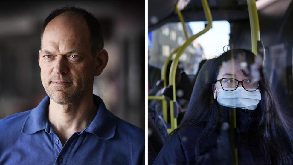 David Edenvik, biträdande smittskyddsläkare i Region Jönköpings län, tror att den dåliga efterlevnaden när det gäller munskydd i kollektivtrafiken beror på att folk känner sig trötta på pandemin.
