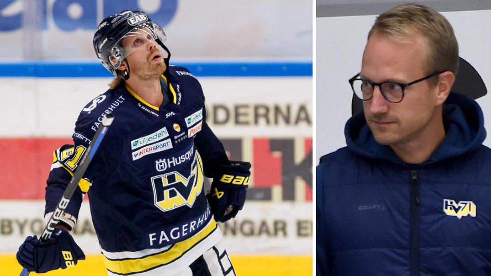 HV-forwarden Mattias Tedenby åkte på en skada i mötet med Oskarshamn. ”Vi kommer att göra vidare undersökningar” säger HV:s lagläkare Jonas Kalman. 