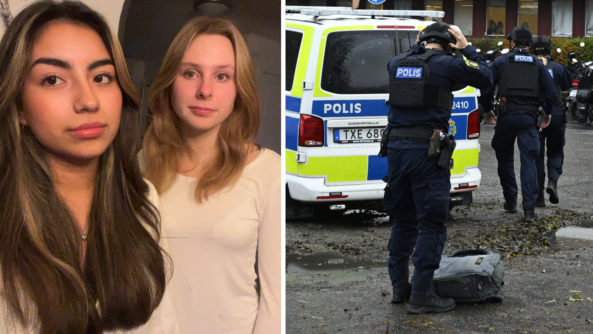 Två maskerade personer trängde sig in i skola - Bar på skyddsväst -  Telgenytt