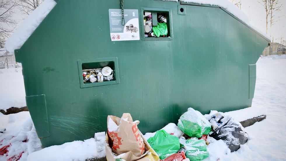 Nu stängs återvinningsstationen på Grännavägen i Huskvarna. Arkivbild.