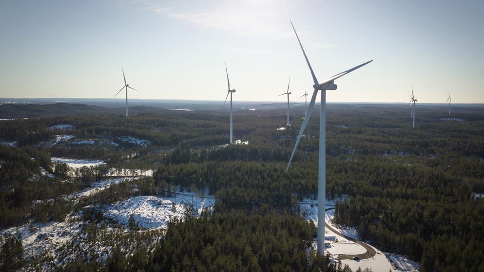 Från början planerades 27 vindkraftverk vid Pukarp. Nu handlar det om fem.