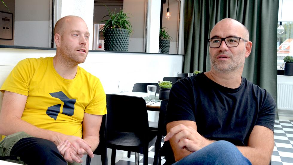 Gustav Glänneskog och Jonas Bergström som driver restaurang Spis i Vaggeryd avslöjar nu att de kan tänka sig att sälja verksamheten.